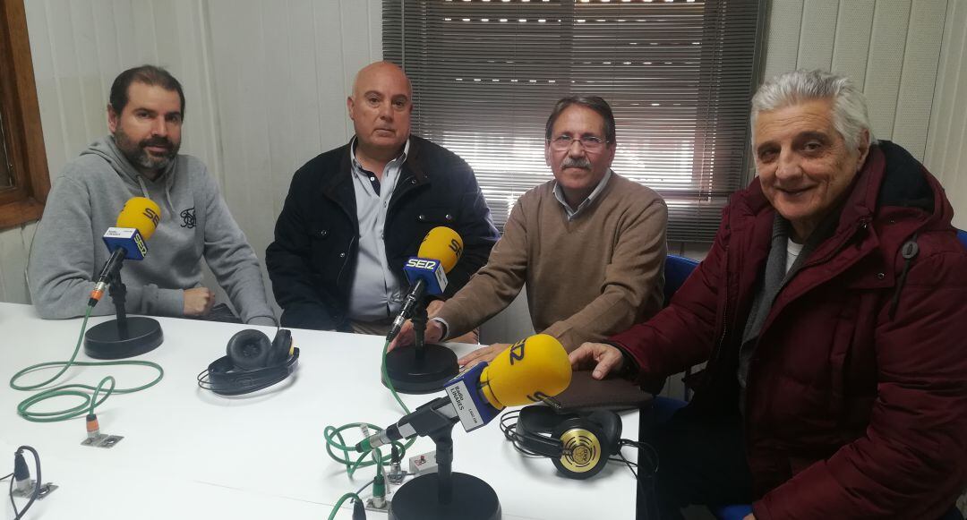 Tomás Ballesteros, Manuel Chinchilla, Manuel Porcel y Roberto Romero