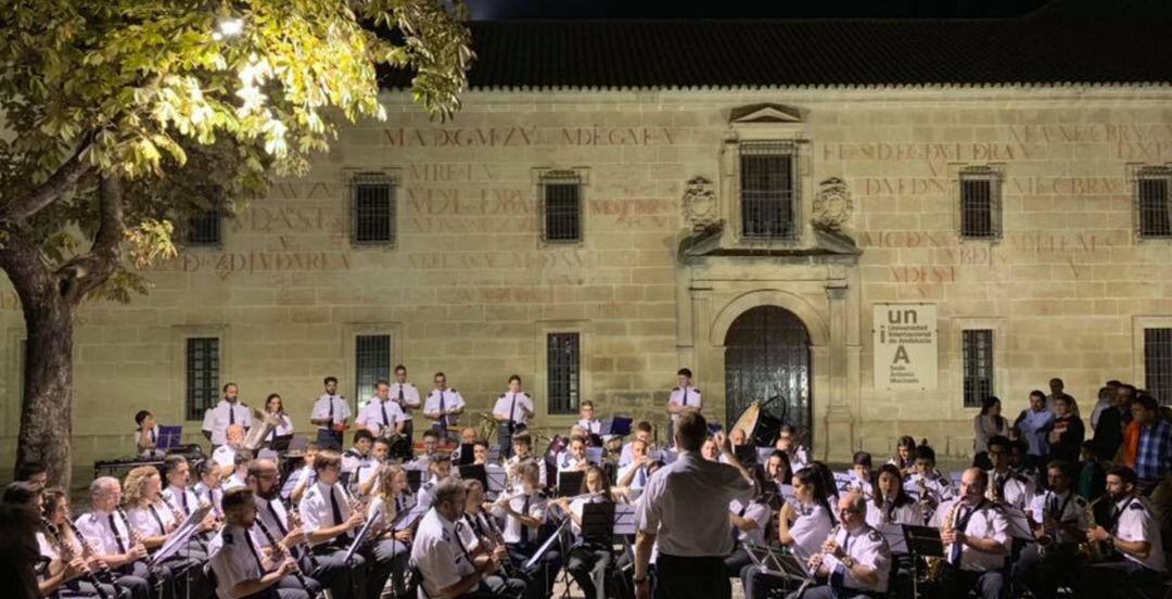 Banda de Música de Baeza en la edición 2019 de La Noche del Patrimonio.