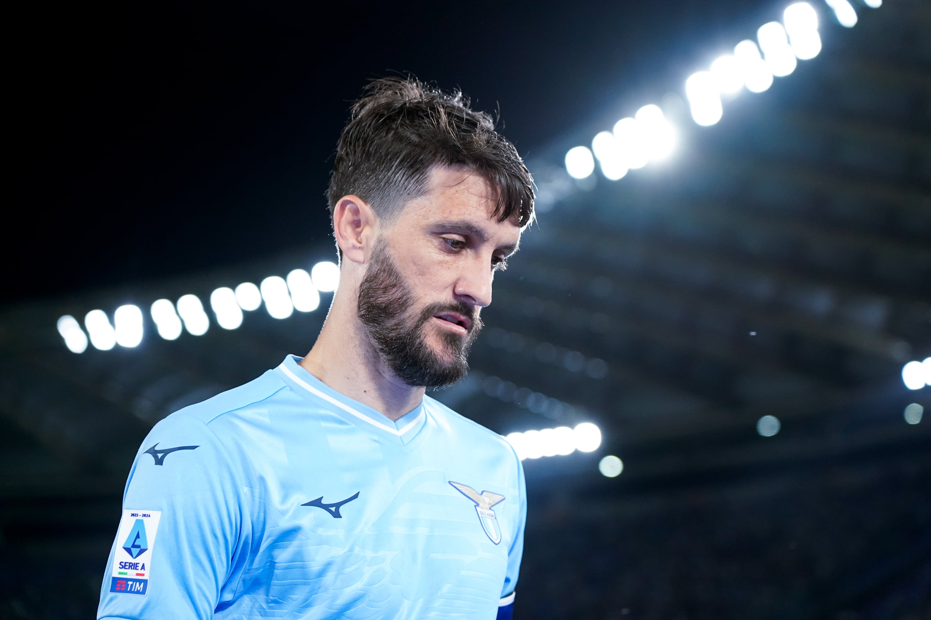 Luis Alberto durante el partido de Serie A entre la Lazio y la Salernitana