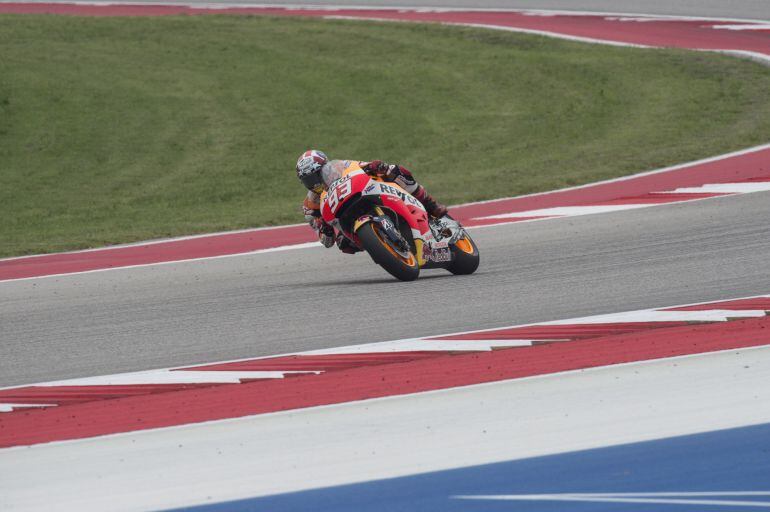 Márc Márquez rueda en el circuito de Austin