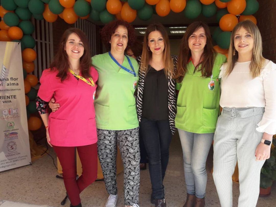 Trabajadoras de la Asociación de Familiares de Enfermos de Alzheimer