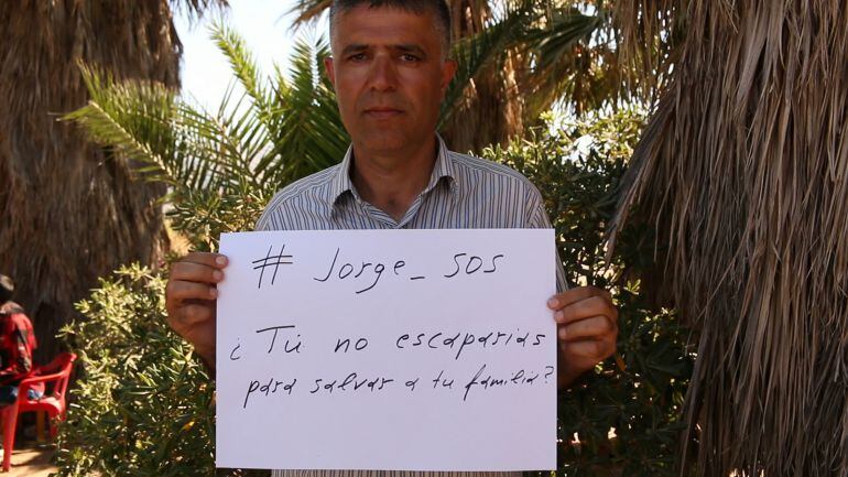 Taleb, uno de los inmigrantes que ha llegado a Europa huyendo de la guerra en Siria.