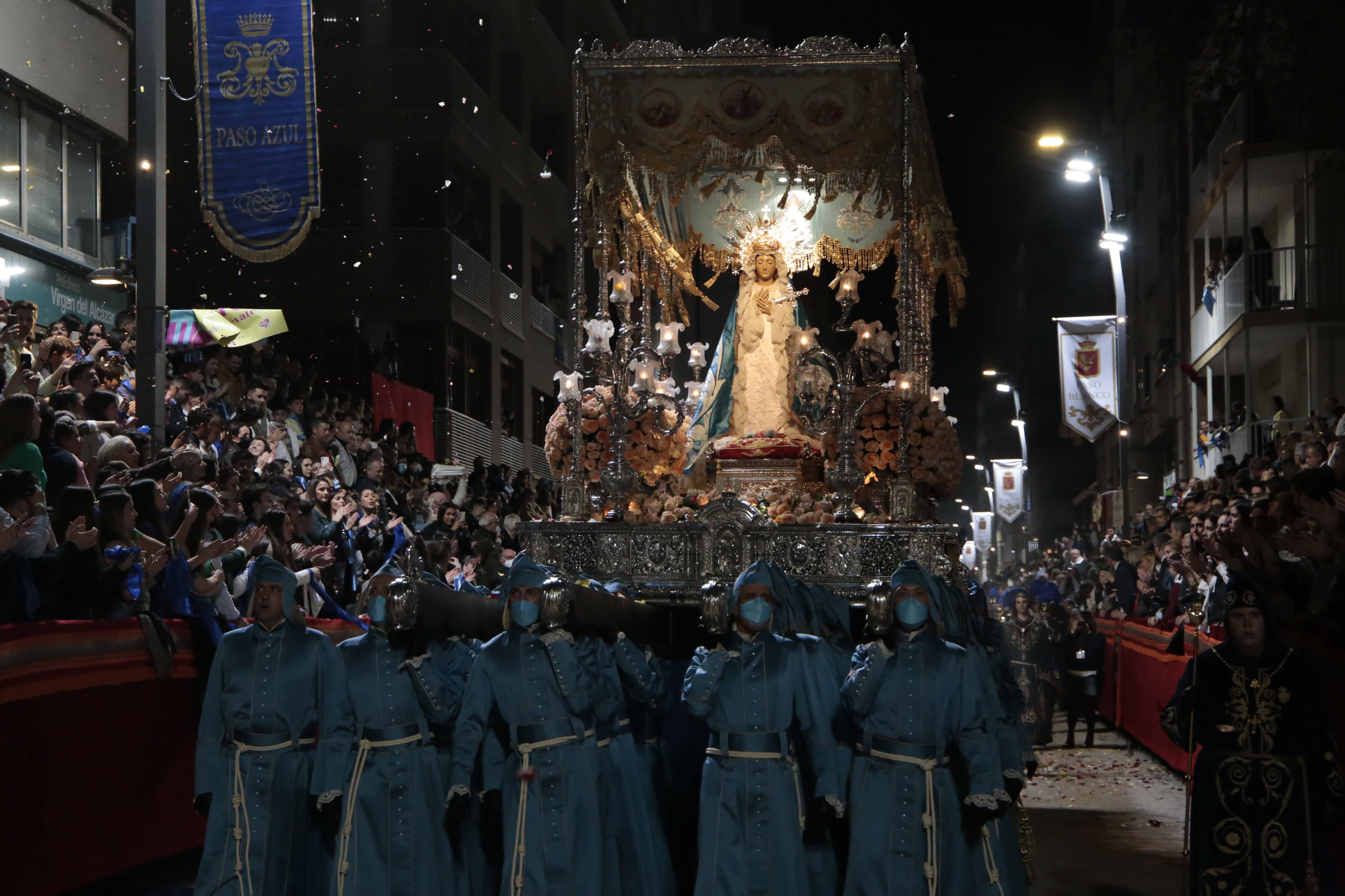 Virgen de los Dolores en el primer cortejo bíblico de Lorca