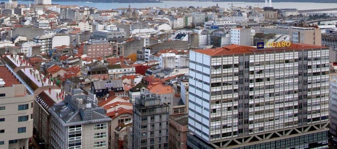 Vista aérea de A Coruña