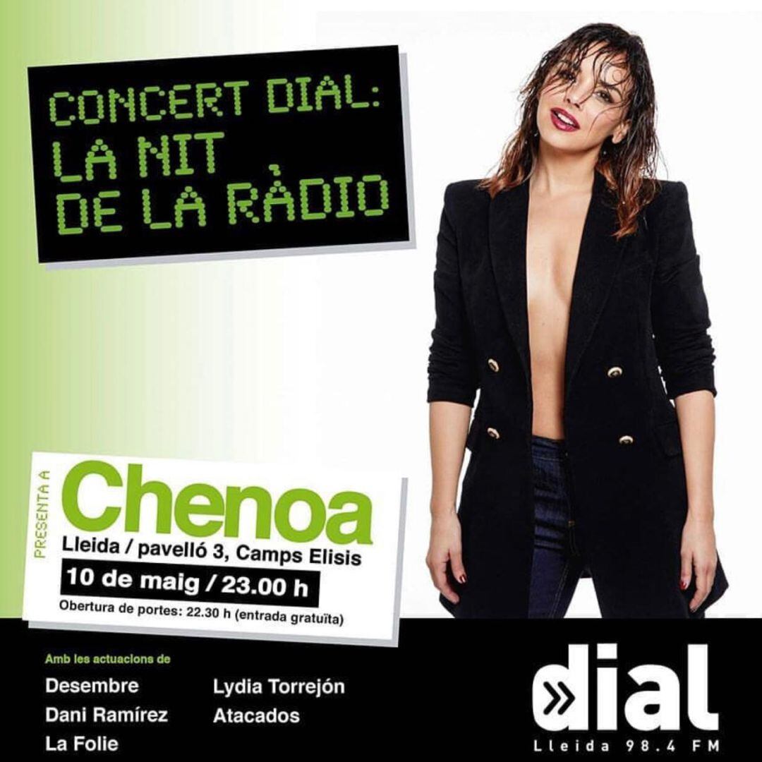 Concert de Cadena Dial a la Nit de la Ràdio, als Camps Elisis.