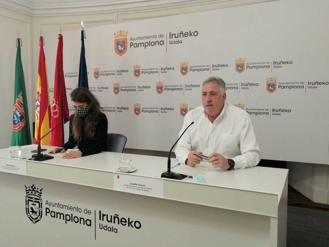 Maider Beloki y Joseba Asiron, en rueda de prensa