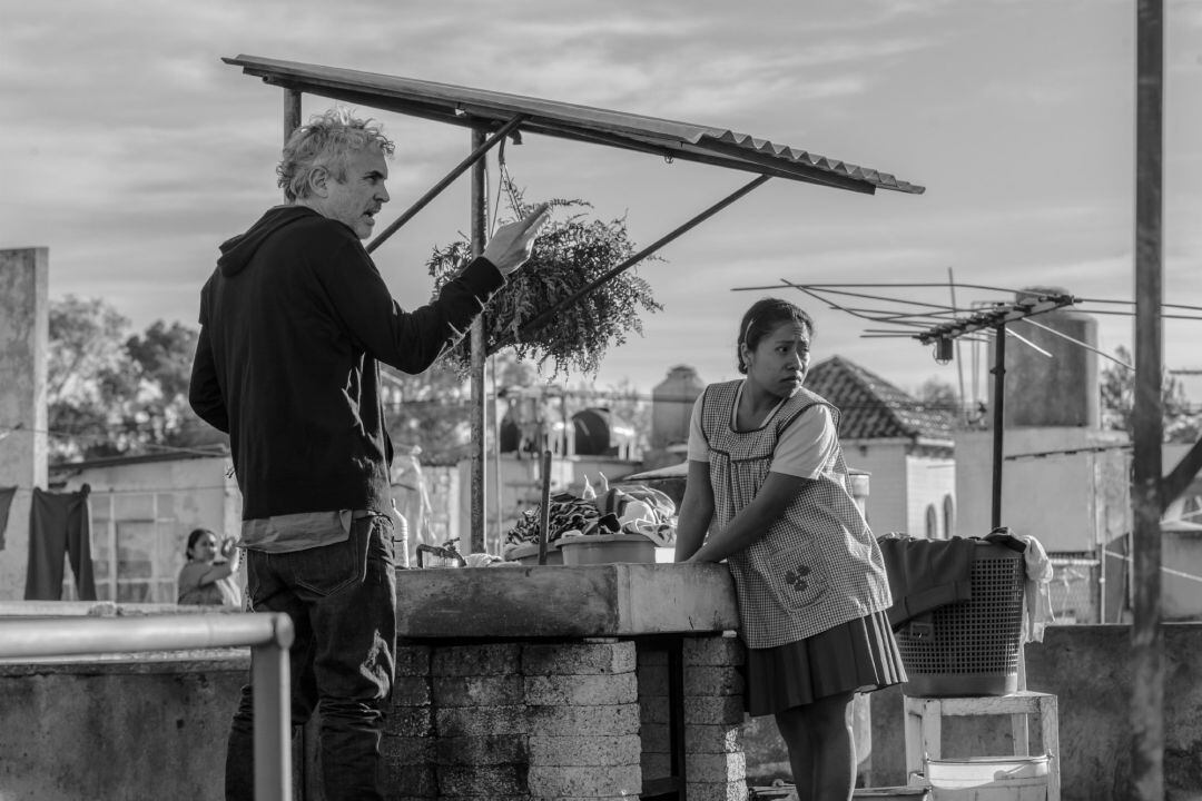 Alfonso Cuarón, durante el rodaje de &#039;Roma&#039;