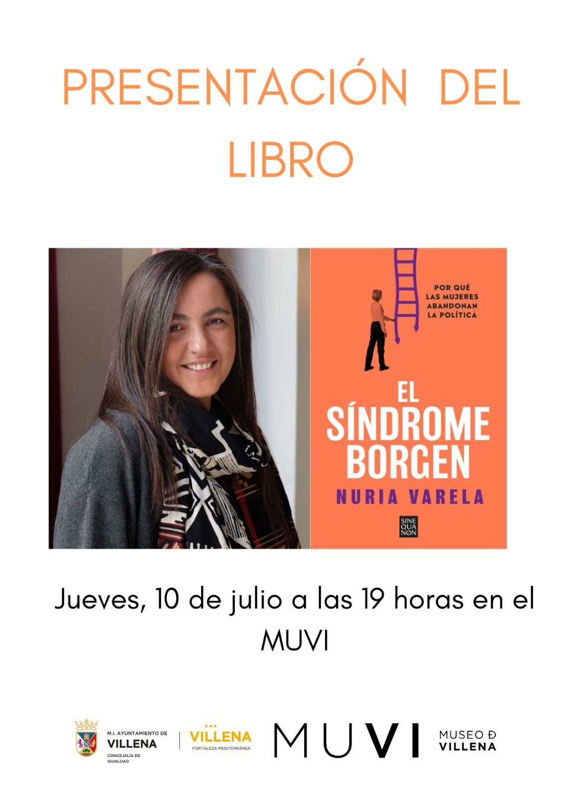 Cartel de la presentación del libro