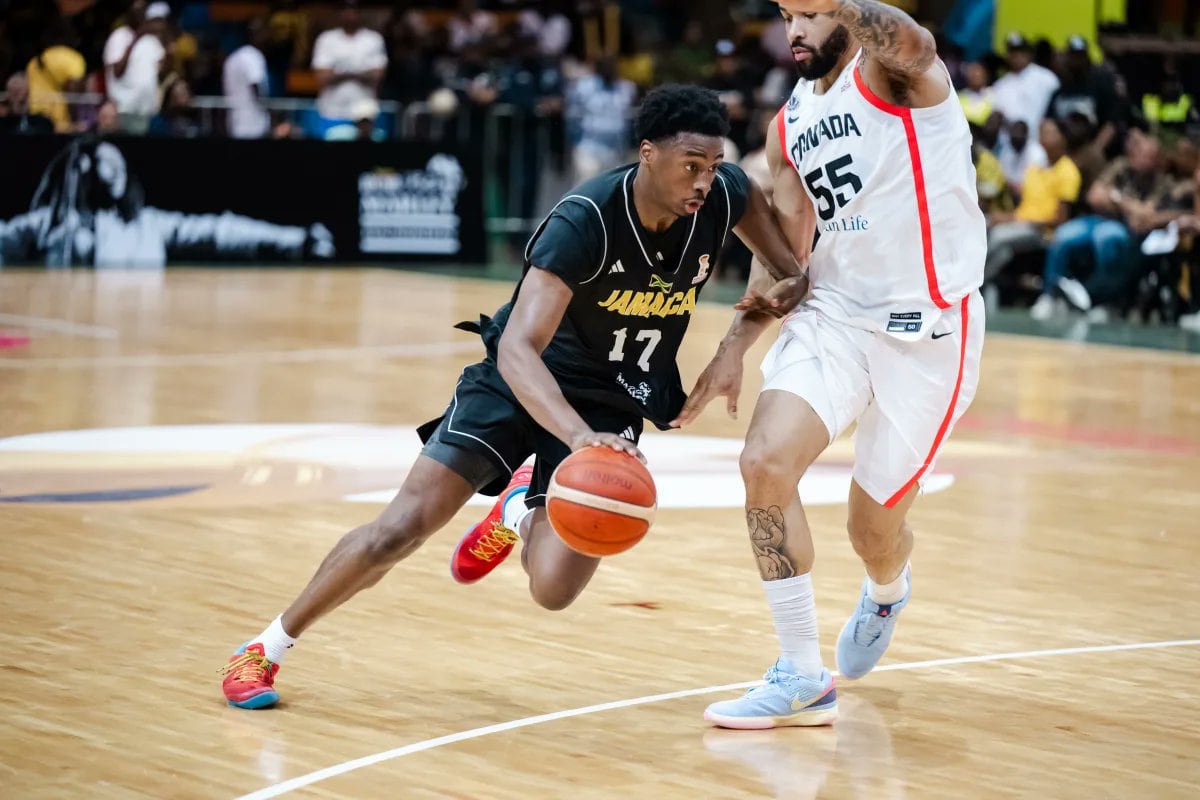 Audige, en una acción con la selección de Jamaica