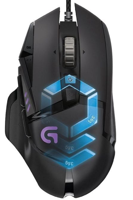 El Logitech G502 se acomoda a cualquier tipo de videojuego.