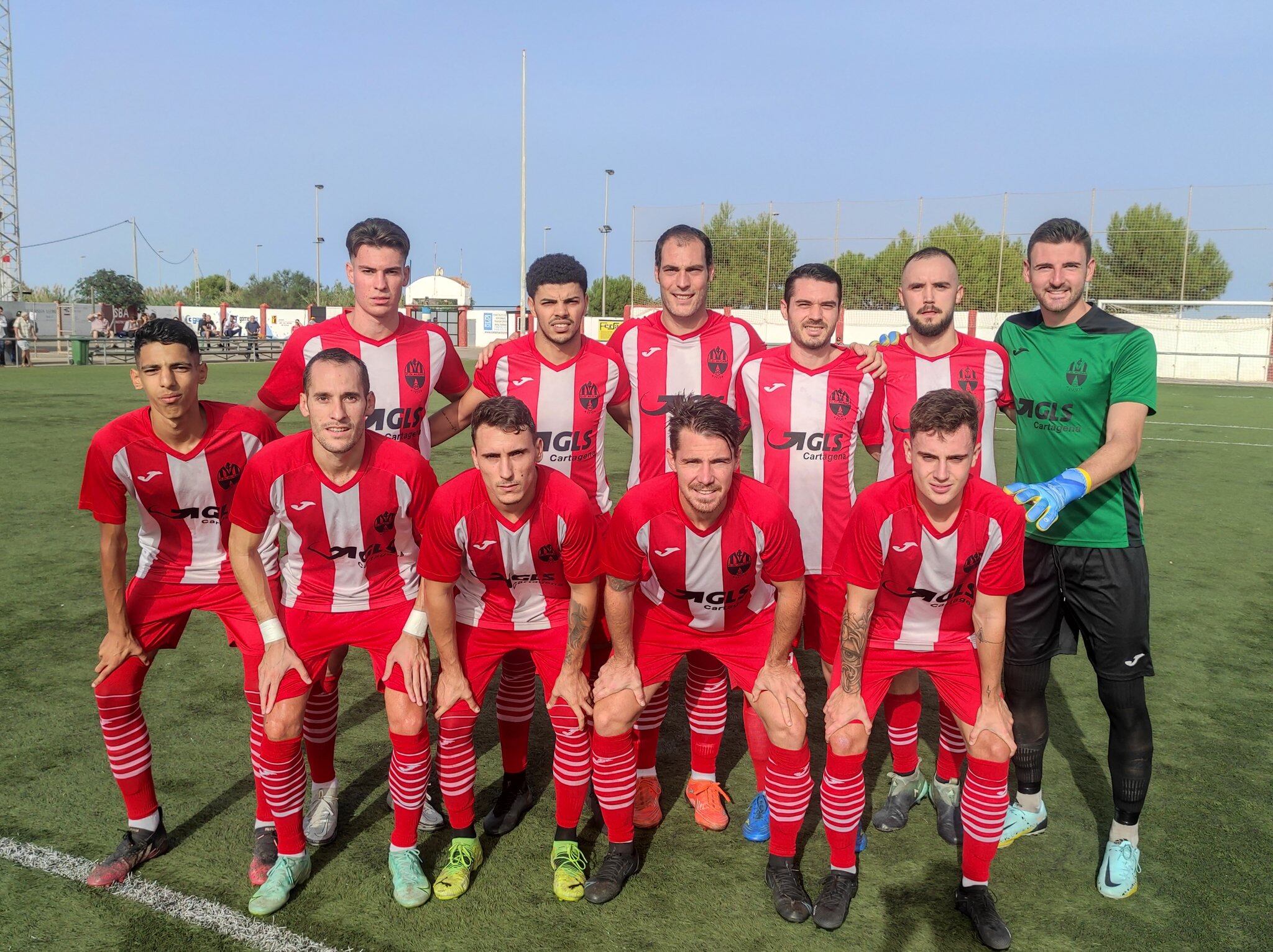 El once del CD Algar en la última jornada