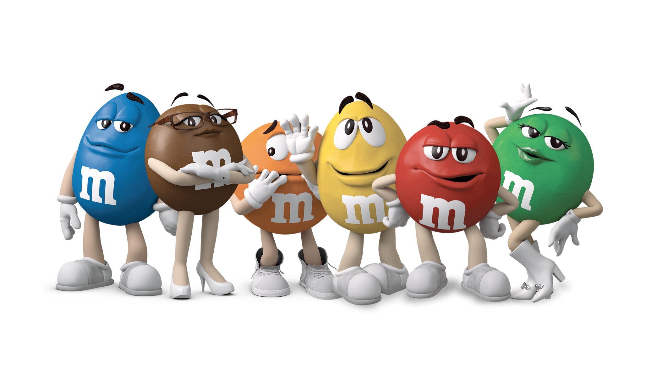 Los portavoces tradicionales de la marca M&M&#039;s.