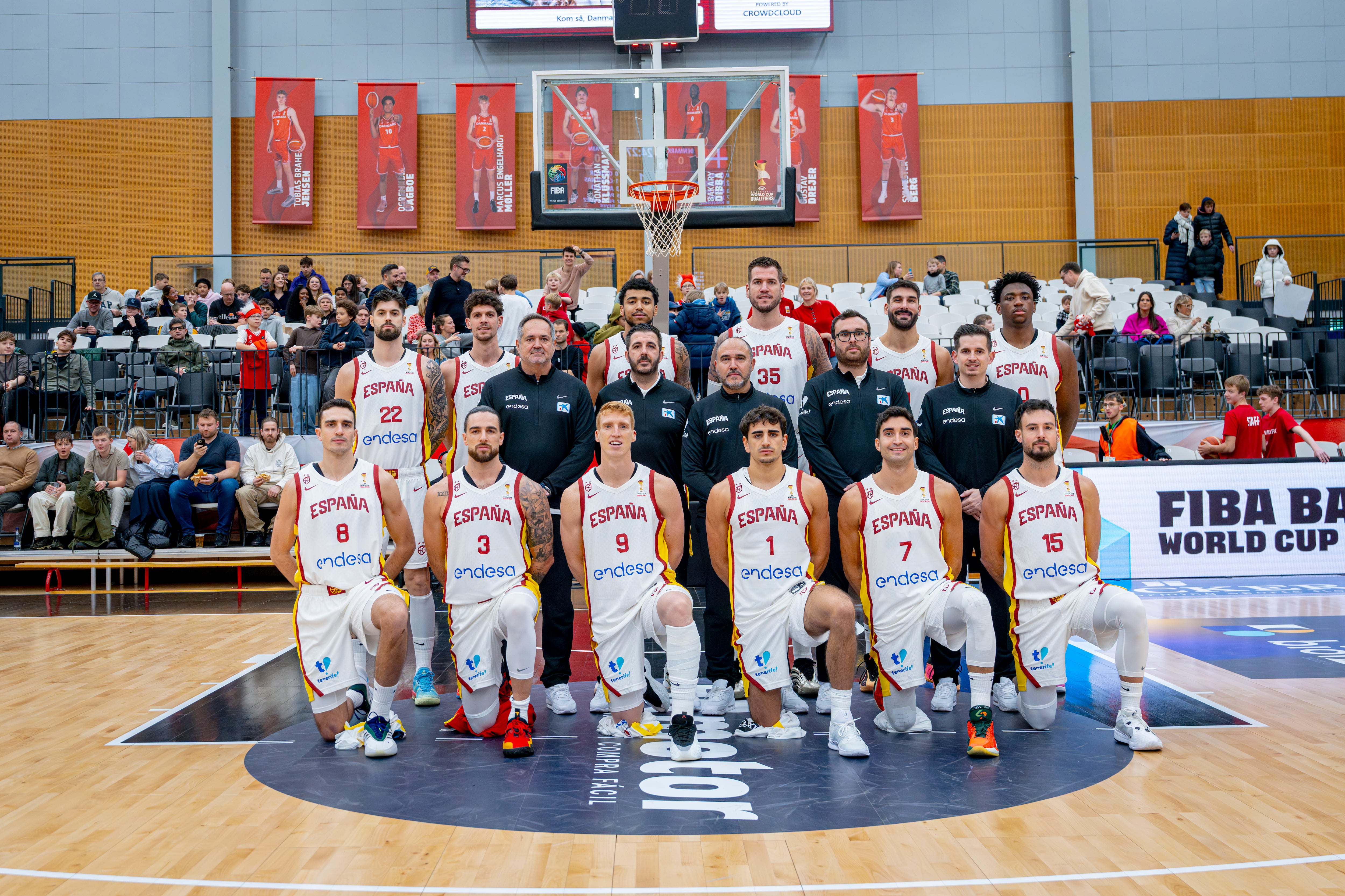 Denmark v Spain: Group A - FIBA World Cup European Qualifier. (Photo by Alberto Nevado/FIBA via Getty Images)