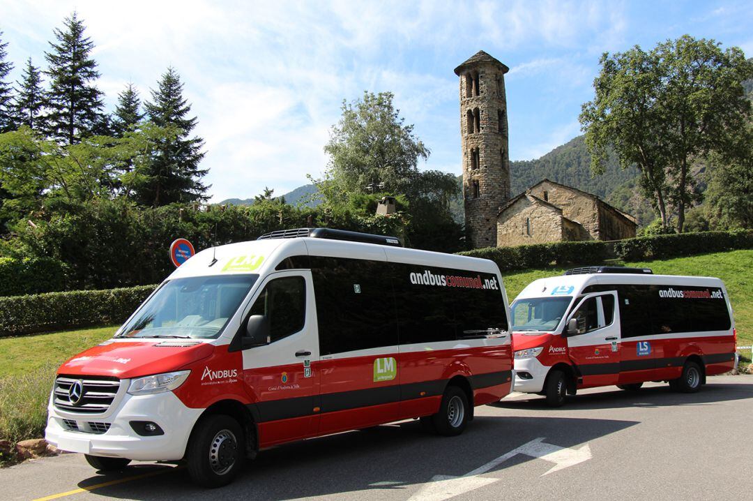 Els nous busos comunals d'Andorra la Vella.