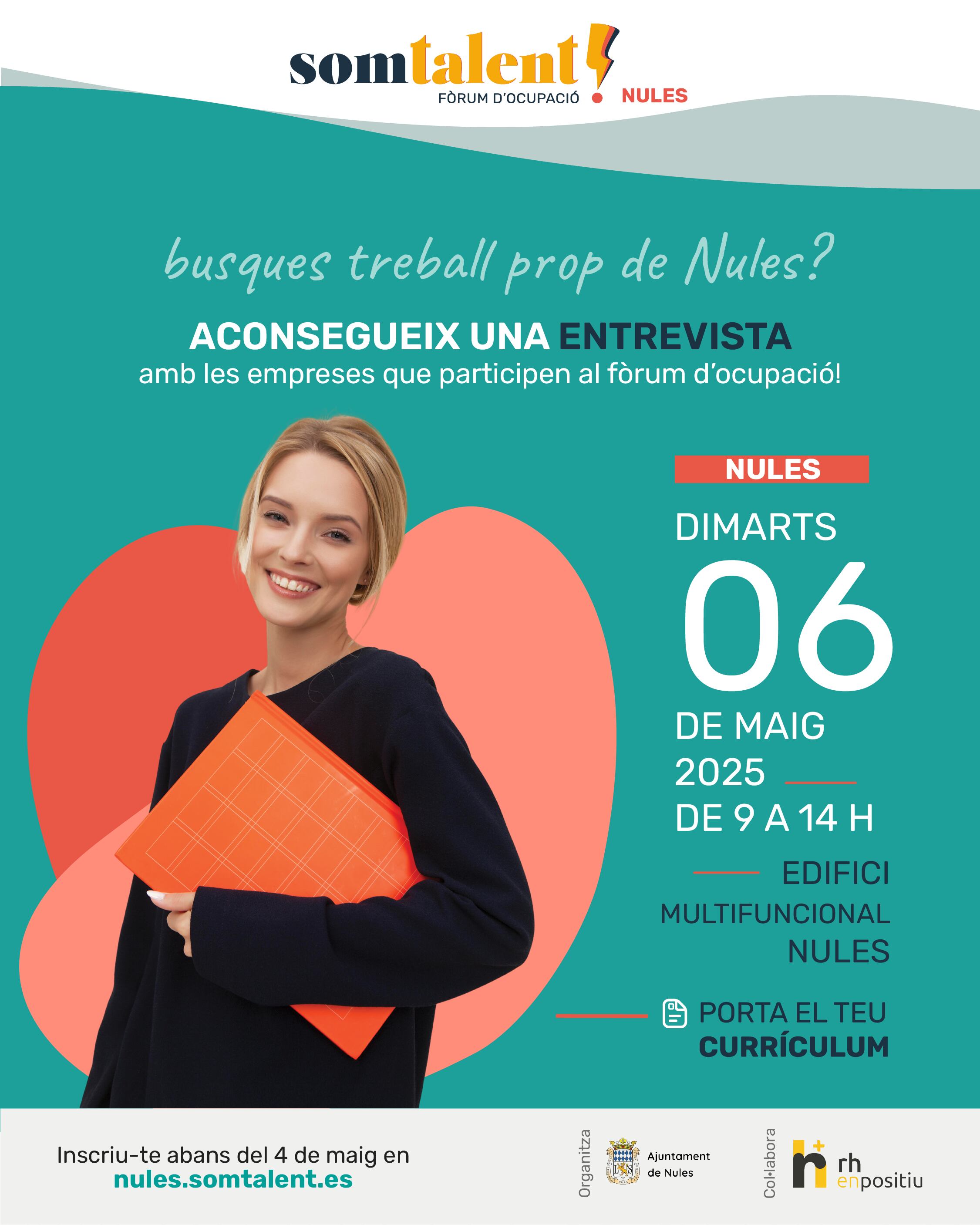 Cartel Som Talent Foro de Ocupación Nules 2025