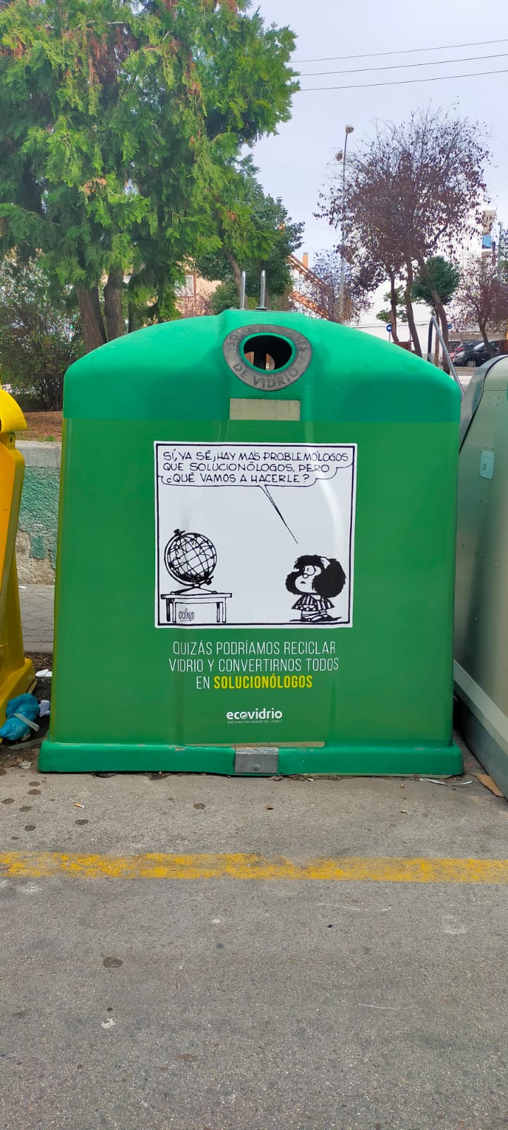 Mafalda anima a reciclar a los vecinos de Fuenlabrada