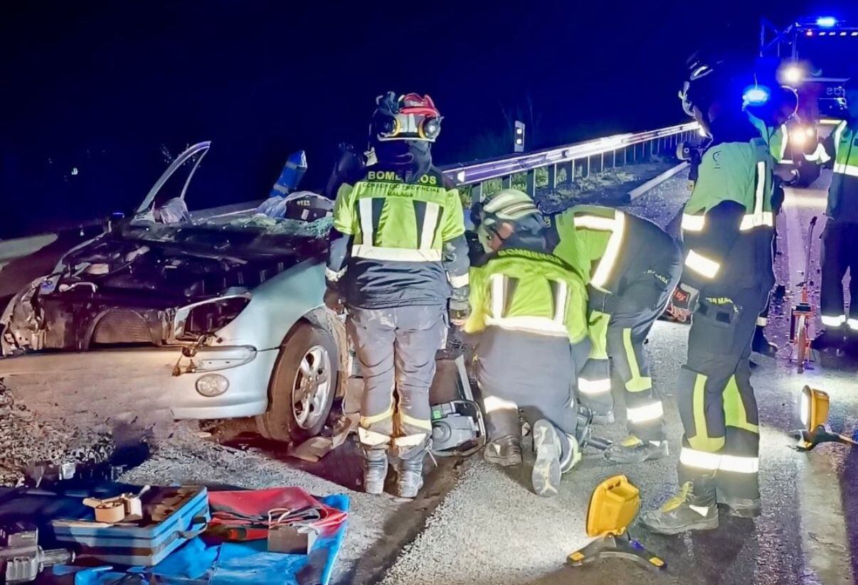 Siniestro ocurrido este lunes en Cártama