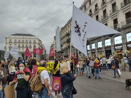 Varios colectivos de la provincia participaron en la protesta