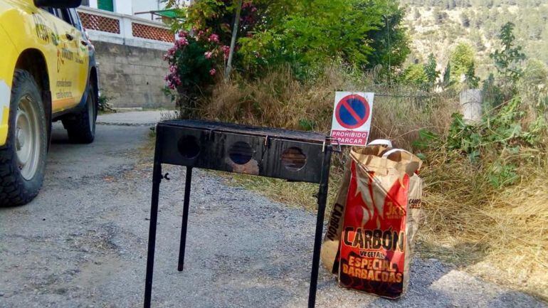 Los elementos que portaban este grupo de visitantes en Las Chorreras.