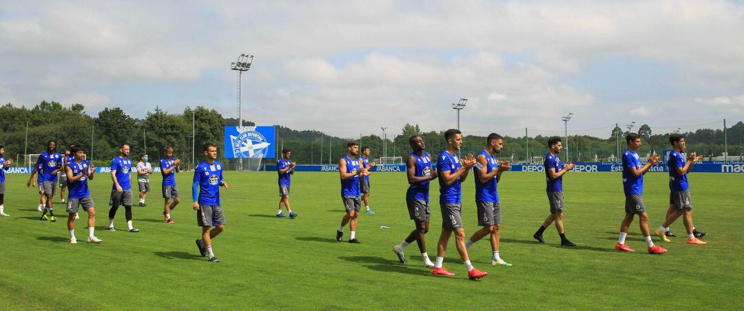 Último entrenamiento del Deportivo