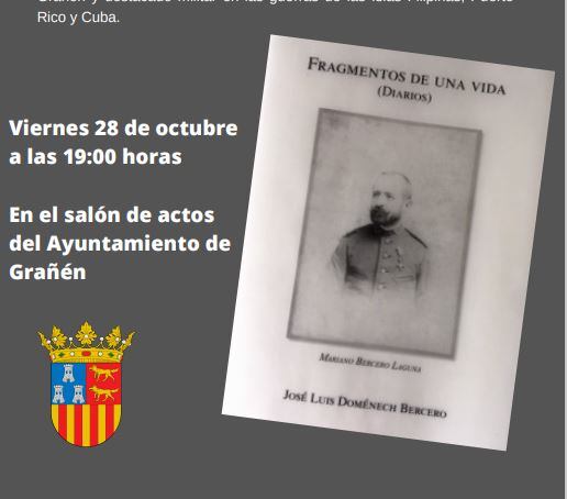 Cartel de la presentación del libro