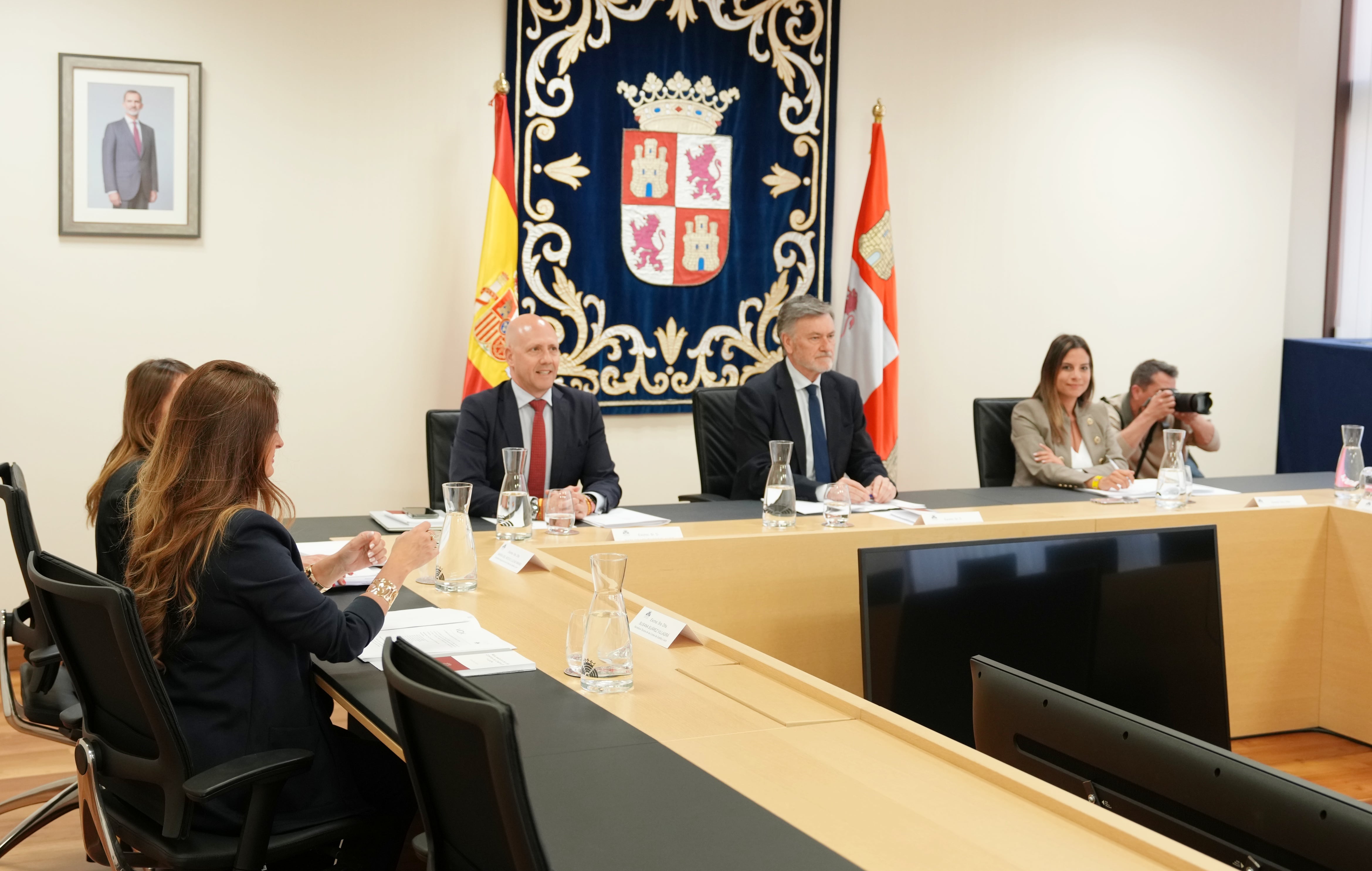 Primera reunión de la Mesa de las Cortes de Castilla y León de esta XII Legislatura
