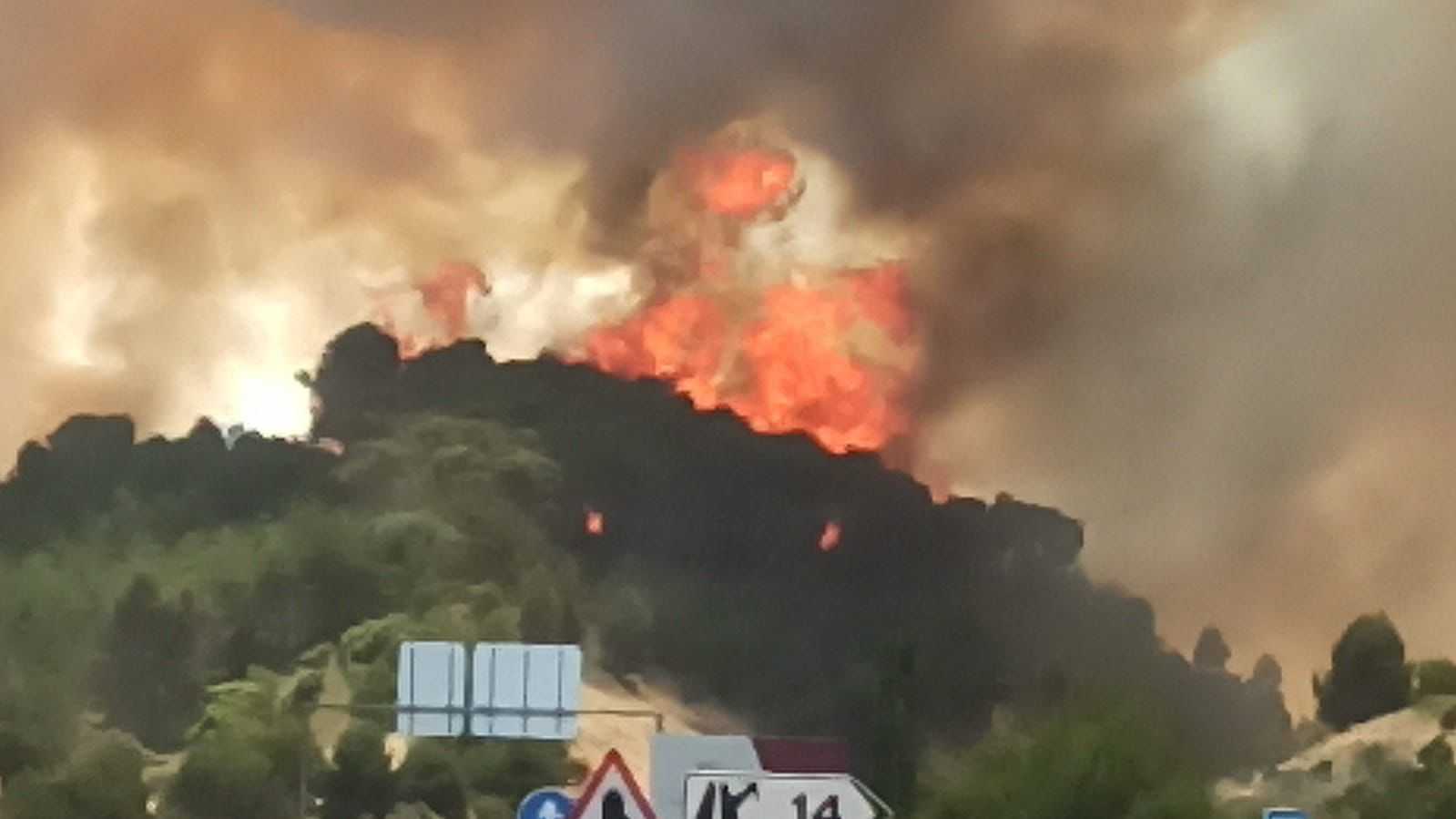 Incendios en Navarra.