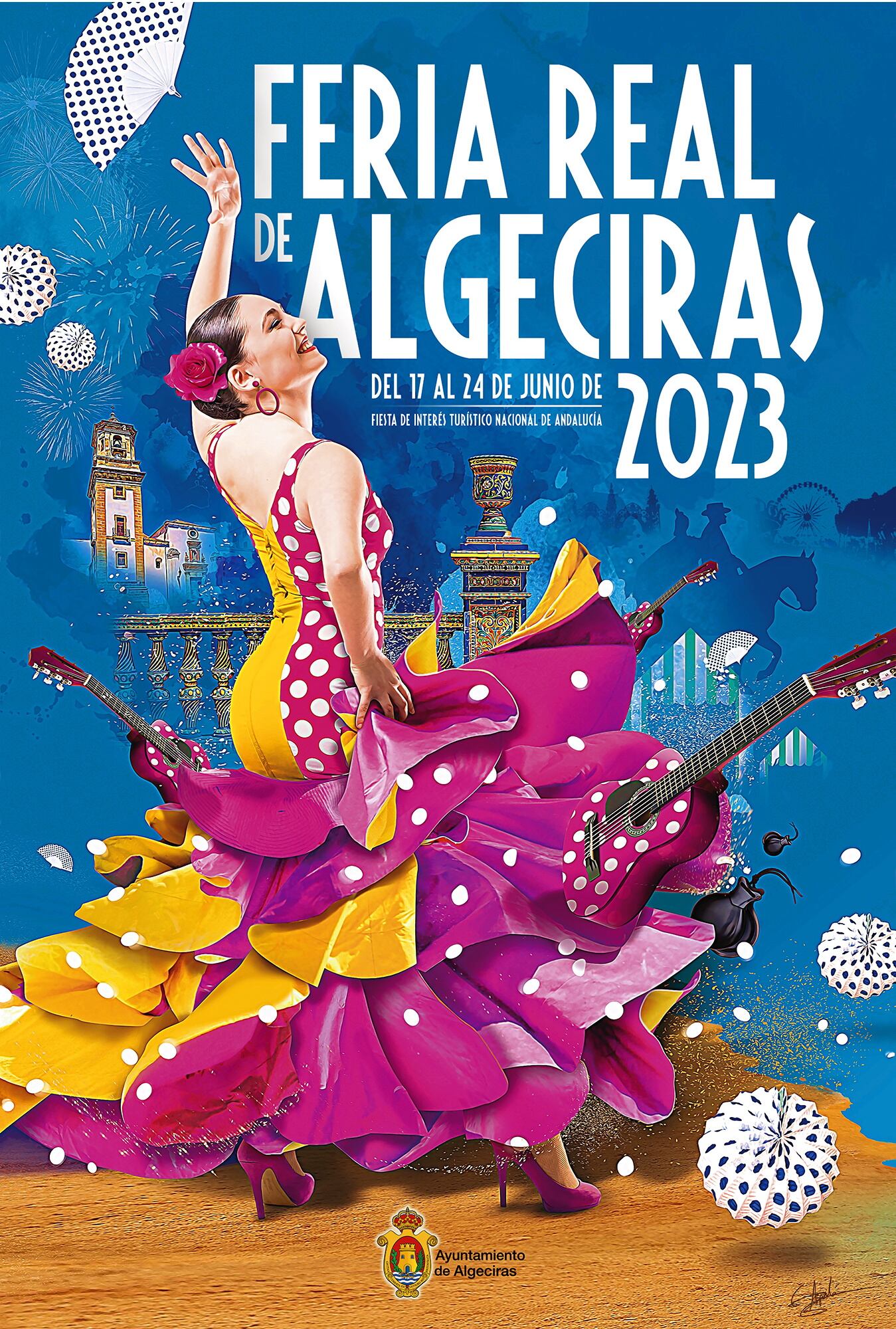 Cartel anunciador de la Feria Real de Algeciras