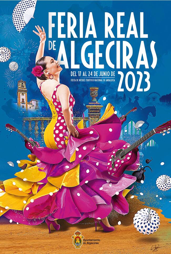 Cartel anunciador de la Feria Real de Algeciras