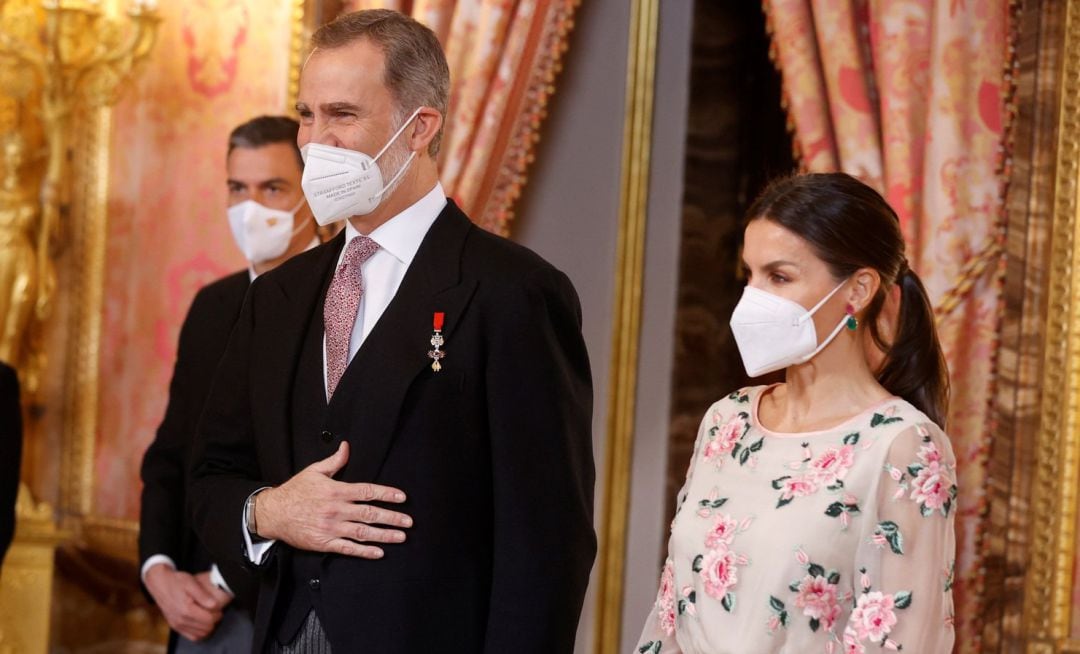 Felipe VI y Letizia en el Palacio Real de Madrid