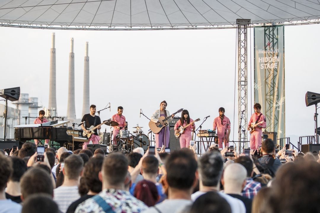 Amaia durante su actuación en el Primavera Sound 2018