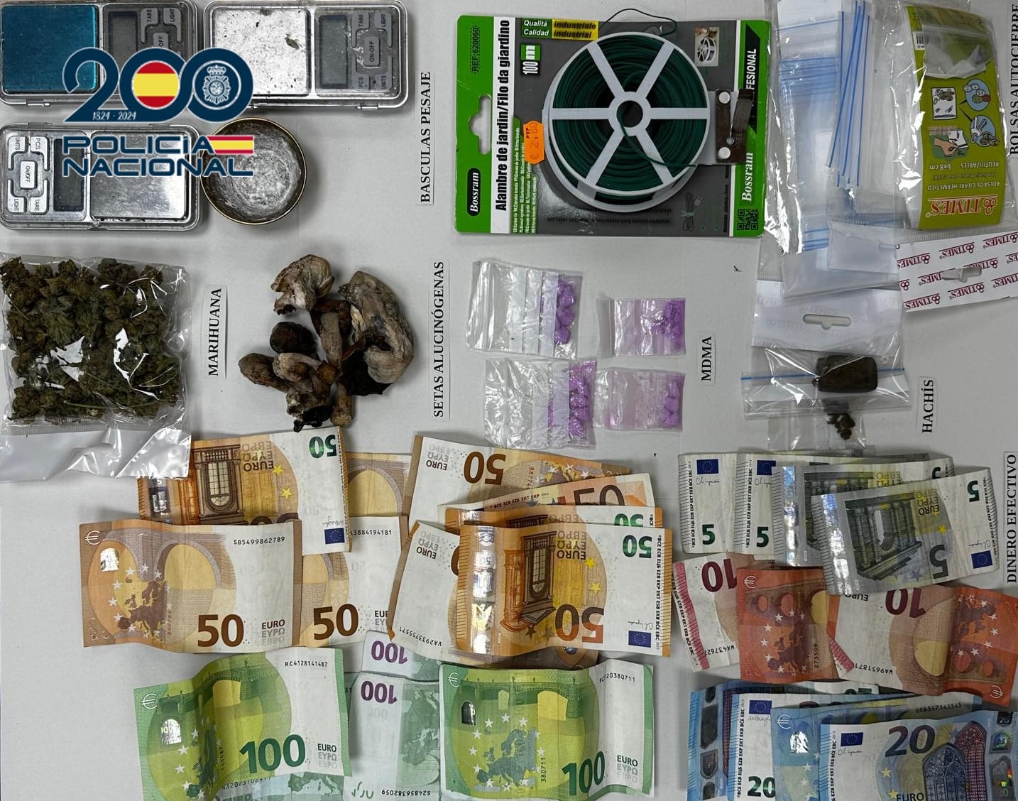 La Policía Nacional desarticula en València dos puntos negros de venta de drogas y detiene a seis personas