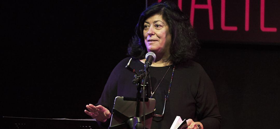 Almudena Grandes en la sala Galileo Galilei