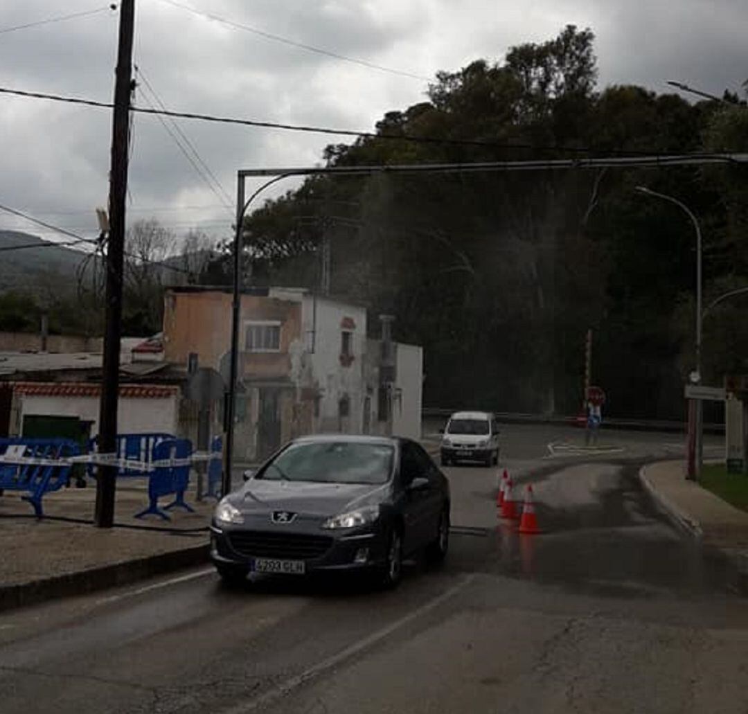 El arco desinfectante ya está a pleno funcionamiento.