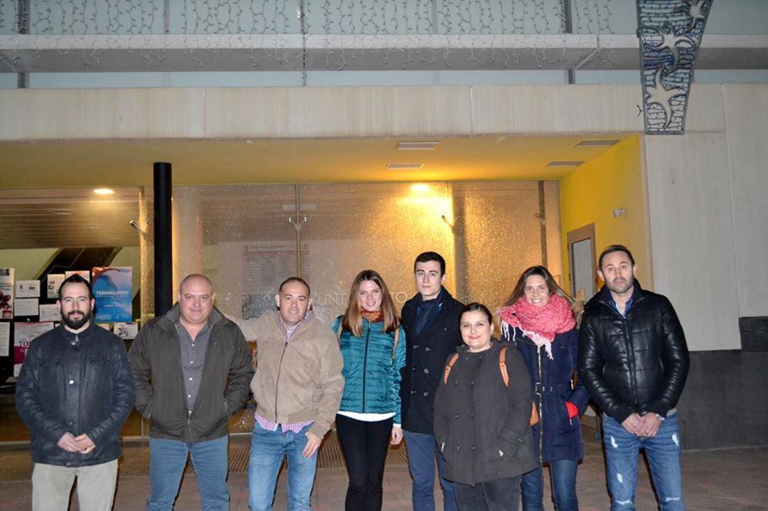 Miembros del círculo quintanareño durante la visita del Consejo Ciudadano regional.