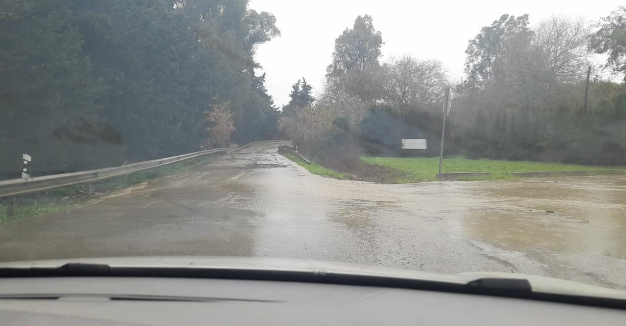 Estado de la carretera que accede a Tesorillo