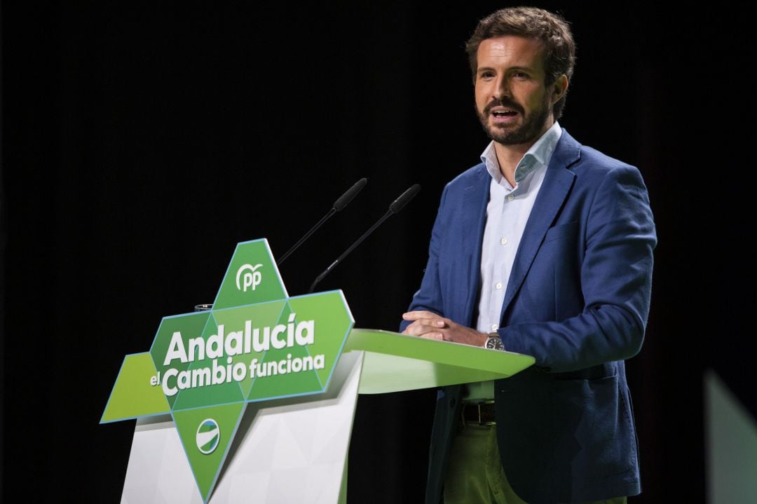 El presidente del PP nacional, Pablo Casado.