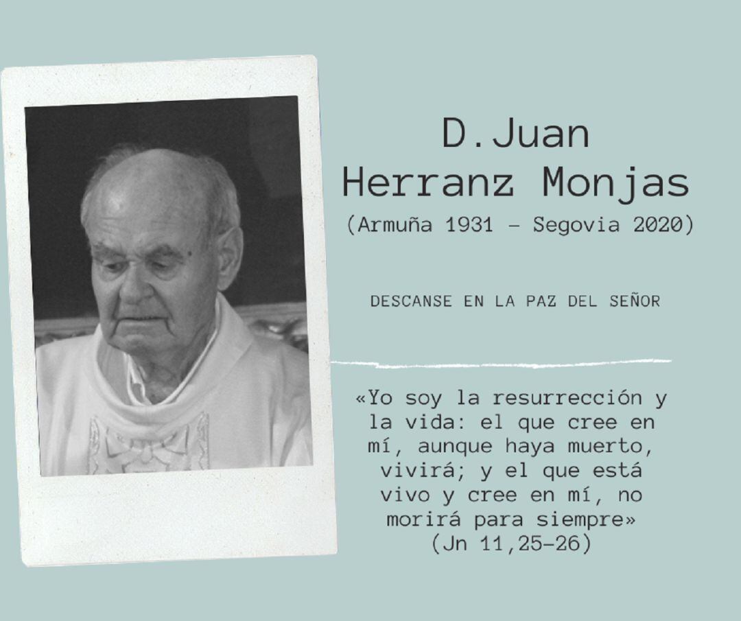 Fallece el sacerdote segoviano Juan Herranz Monjas