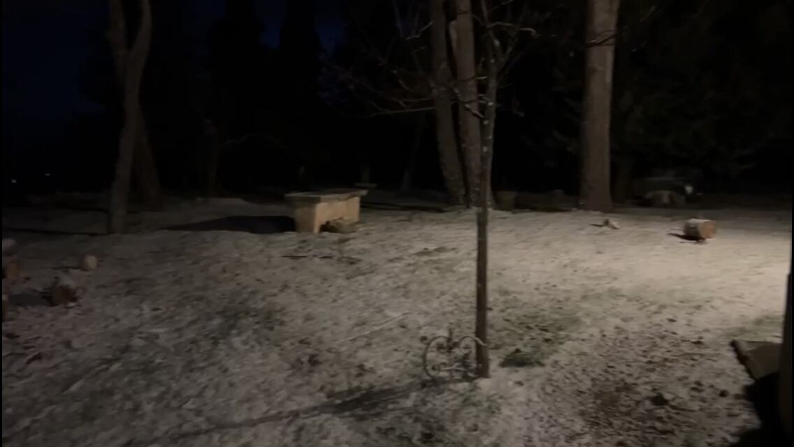 Nieve en Font Roja a 1.030 metros