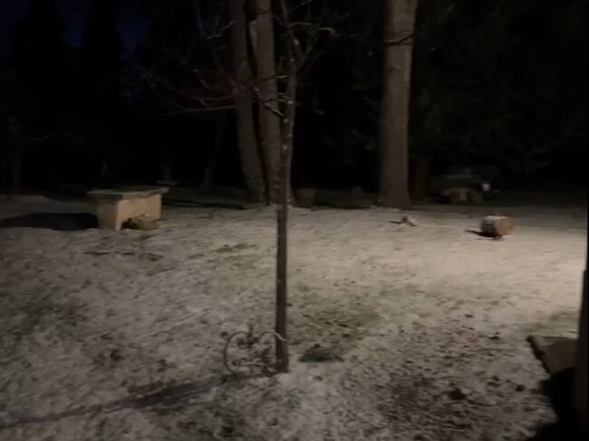 Nieve en Font Roja a 1.030 metros