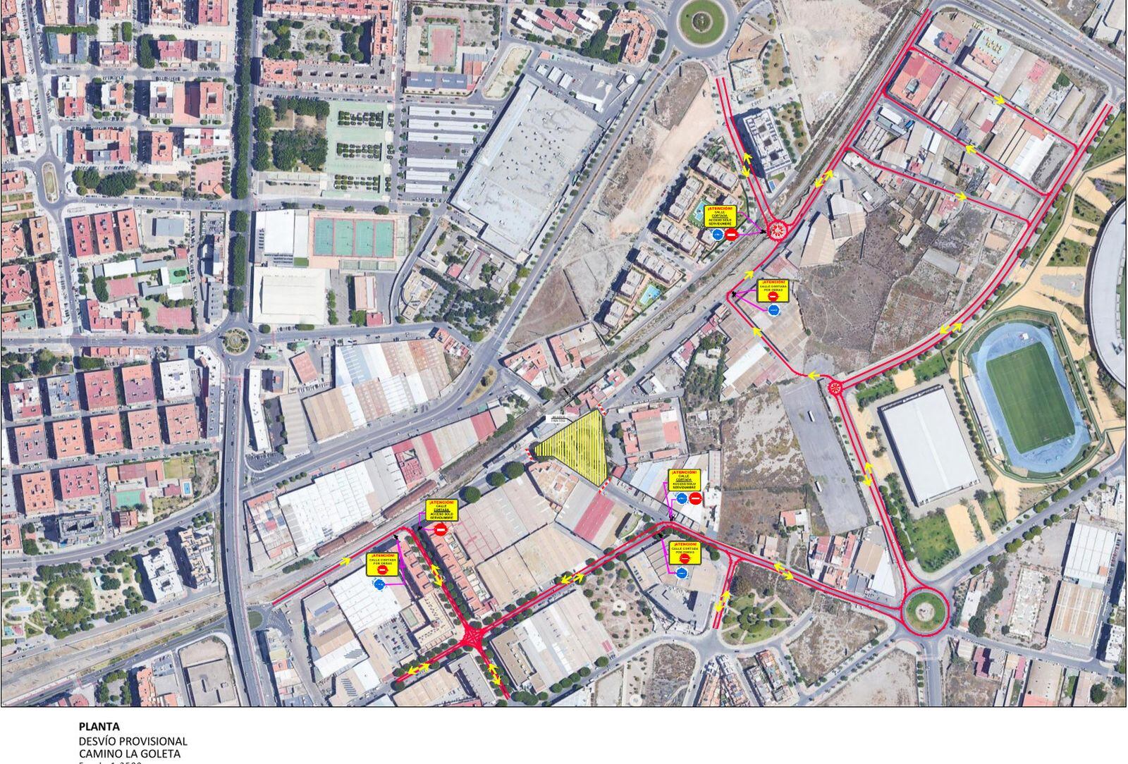 Los cambios de circulación se aplicarán a partir de este lunes y previsiblemente hasta el 15 de mayo.