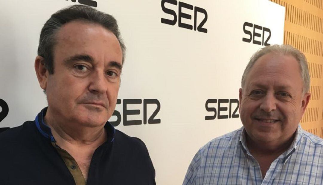 Los secretarios generales de UGT y CCOO en los estudios de Radio Murcia