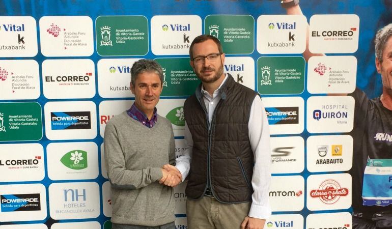 Martín Fiz y Javier Maroto en Villa Suso.