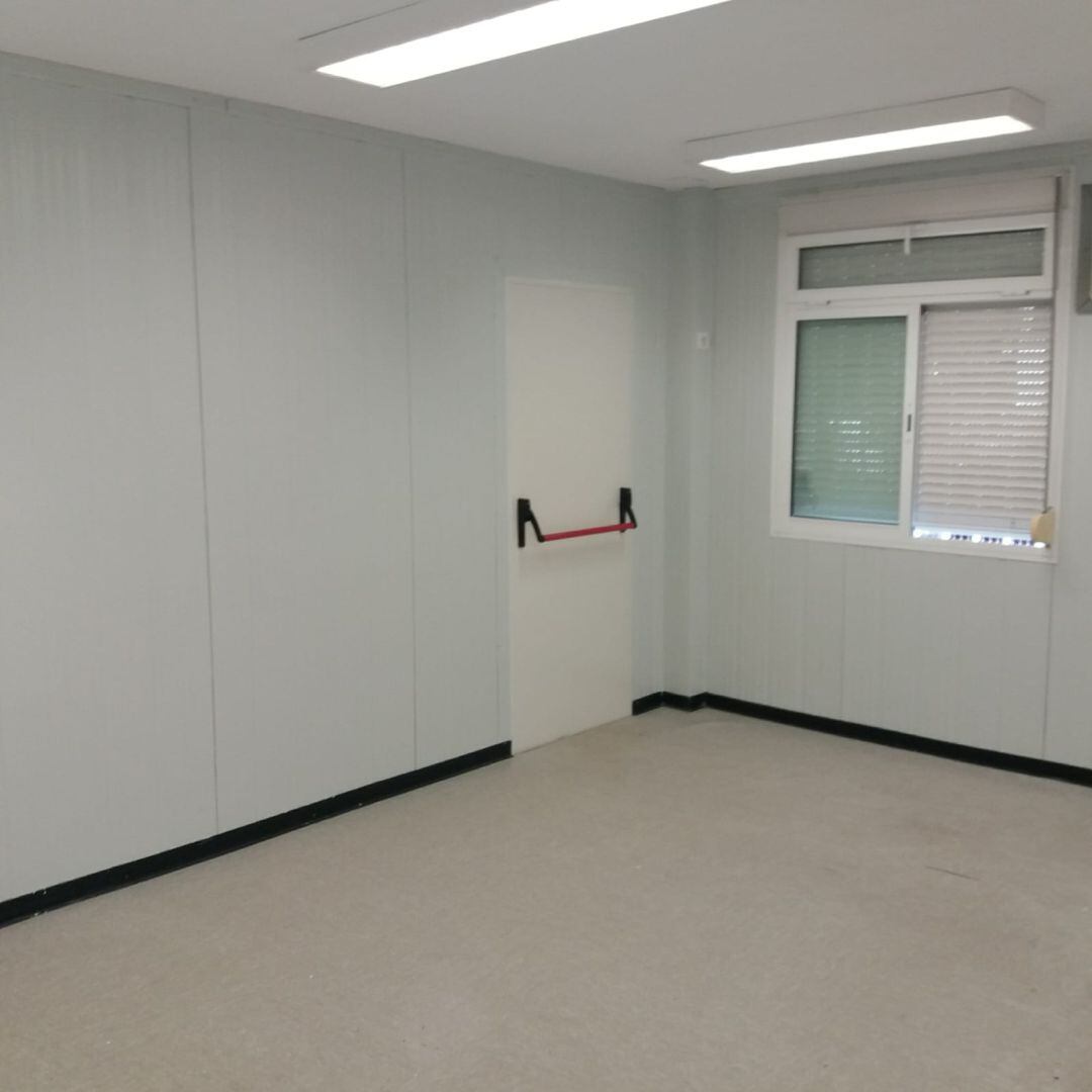 Imagen este lunes de una de las aulas prefabricadas del IES San José Obrero 