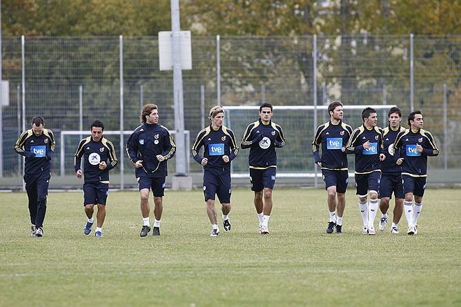La selección española ya prepara el encuentro del miércoles ante Bégica