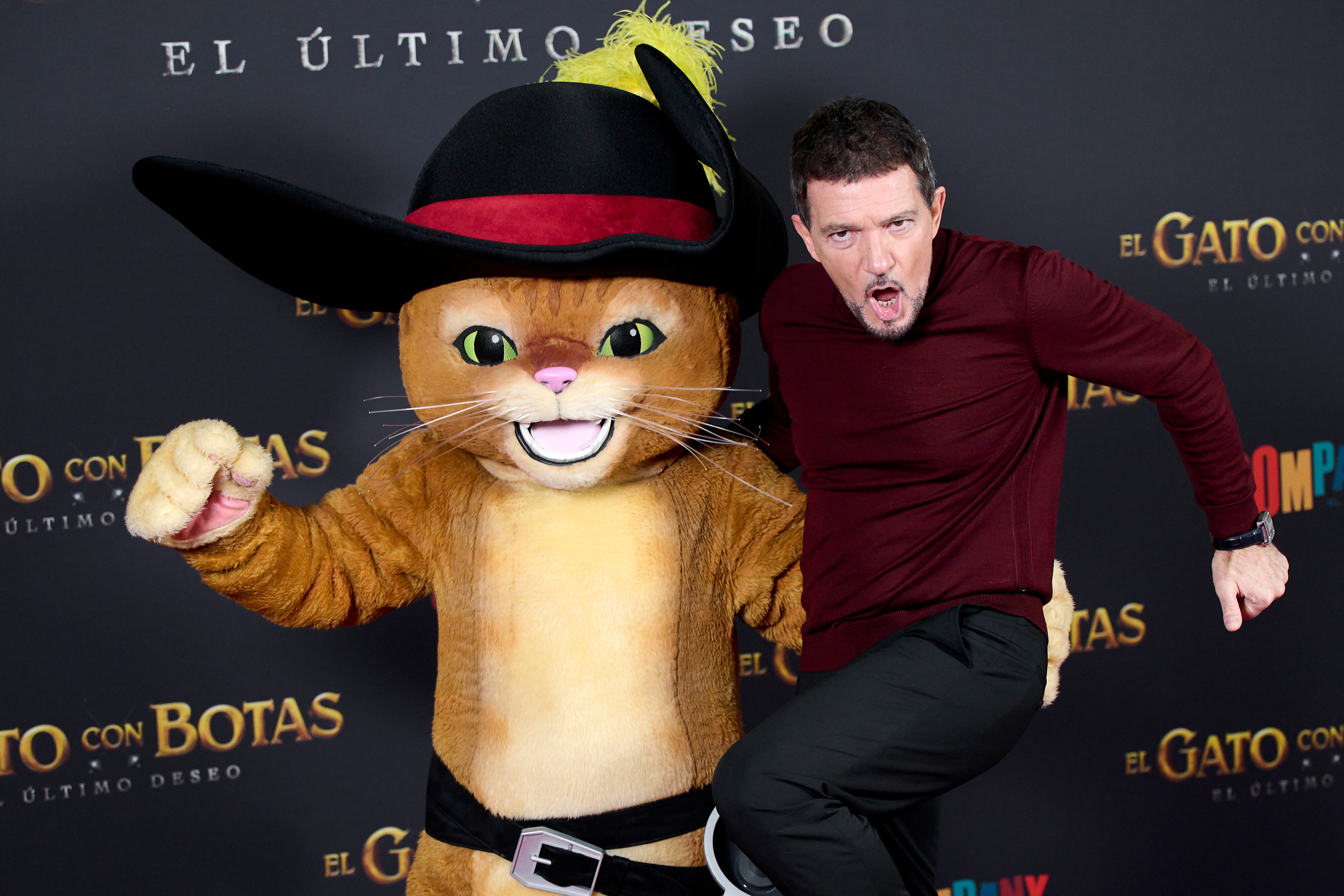 &#039;El Gato Con Botas: El Ultimo Deseo&#039; con Antonio Banderas  (Photo by Carlos Alvarez/Getty Images)