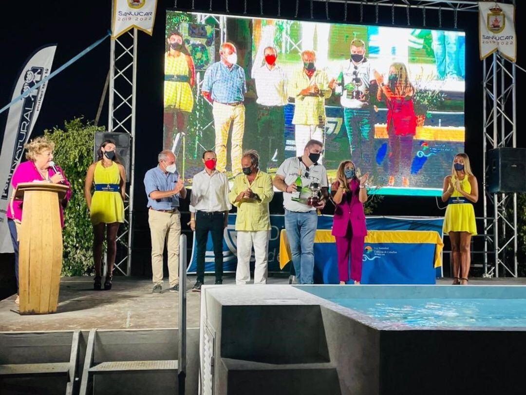 Irene García acudió a Sanlúcar para presenciar las carreras