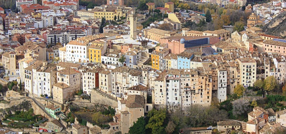 Rascacielos de San Martín en el casco antiguo de Cuenca.