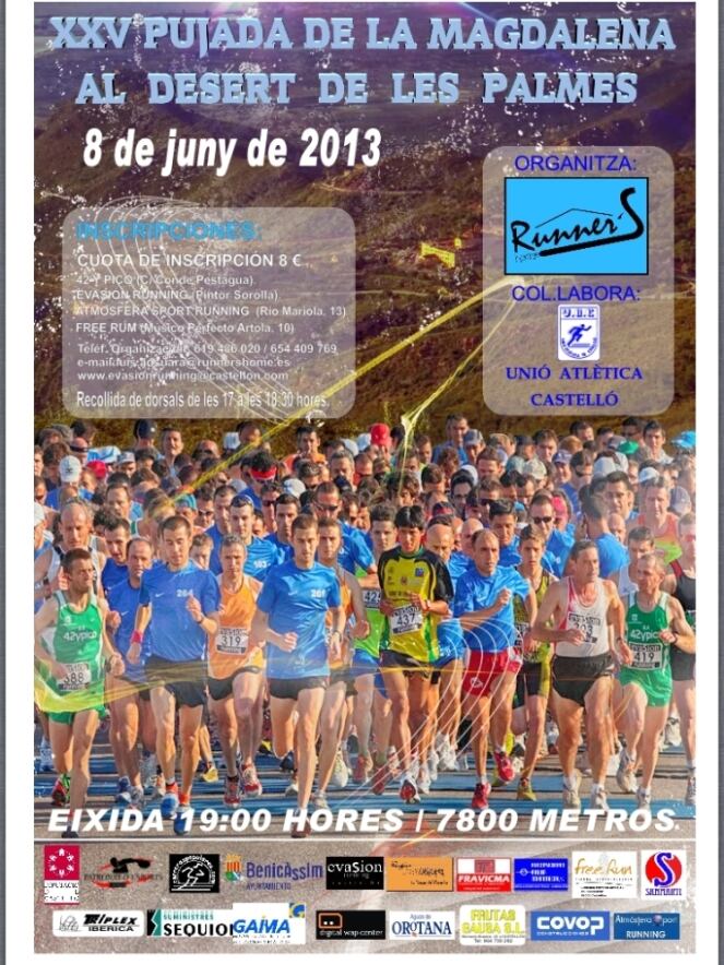 Cartel de la XXV edición de la Pujada de la Magdalena al Desert de les Palmes