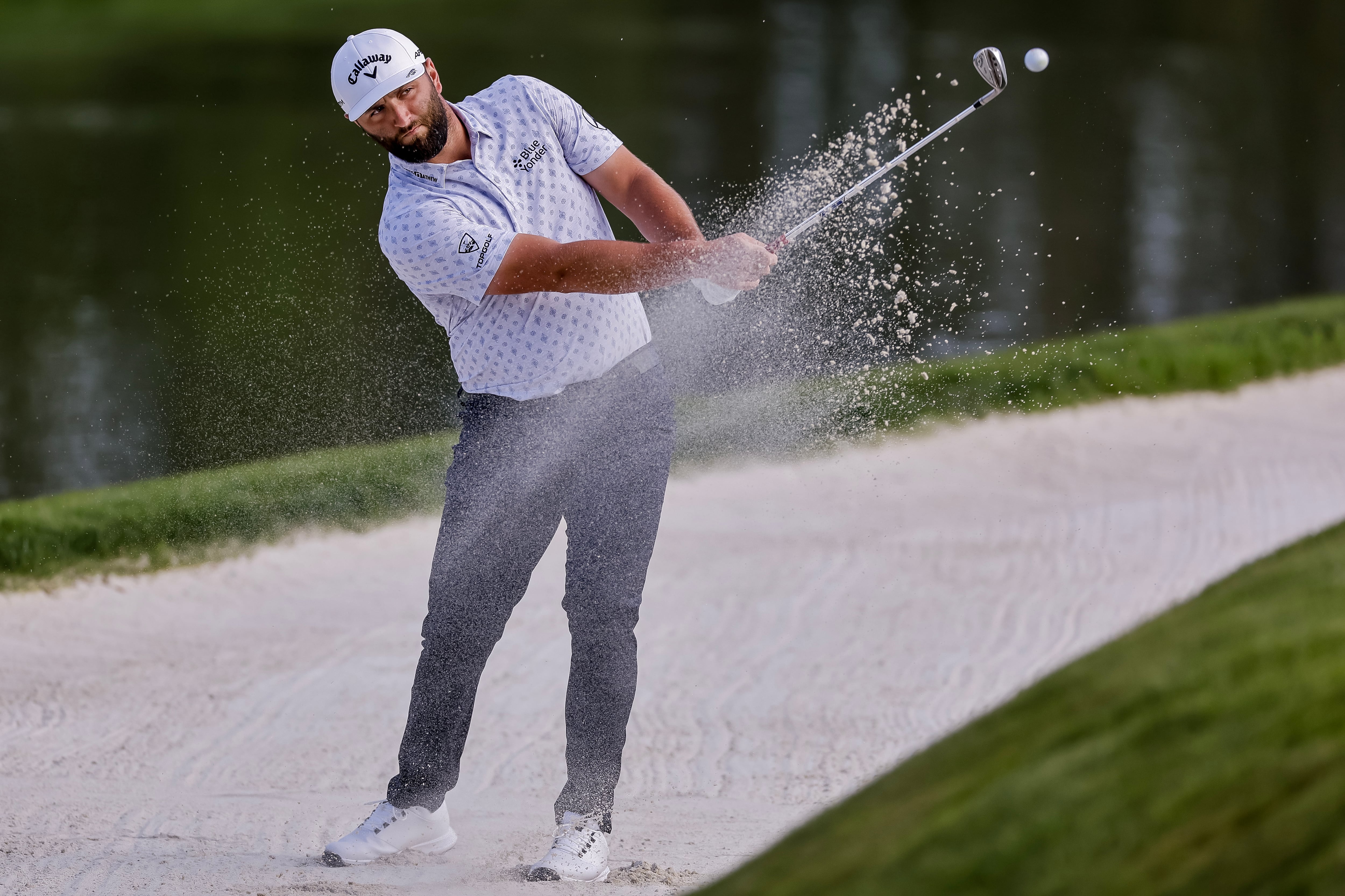 Ponte Vedra Beach (United States), 09/03/2023.- Jon Rahm of Spain on the eleventh hole during the first round of The Players Championship golf tournament at TPC Sawgrass in Ponte Vedra Beach, Florida, USA, 09 March 2023. (España, Estados Unidos) EFE/EPA/ERIK S. LESSER
